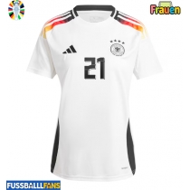 Deutschland Ilkay Gundogan #21 Heimtrikot Frauen EM 2024 Kurzarm